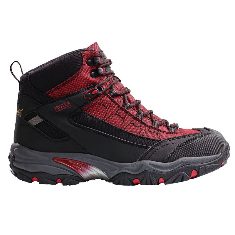 Regatta Causeway Waterproof Safety Boots, Red & Black | WISE Worksafe